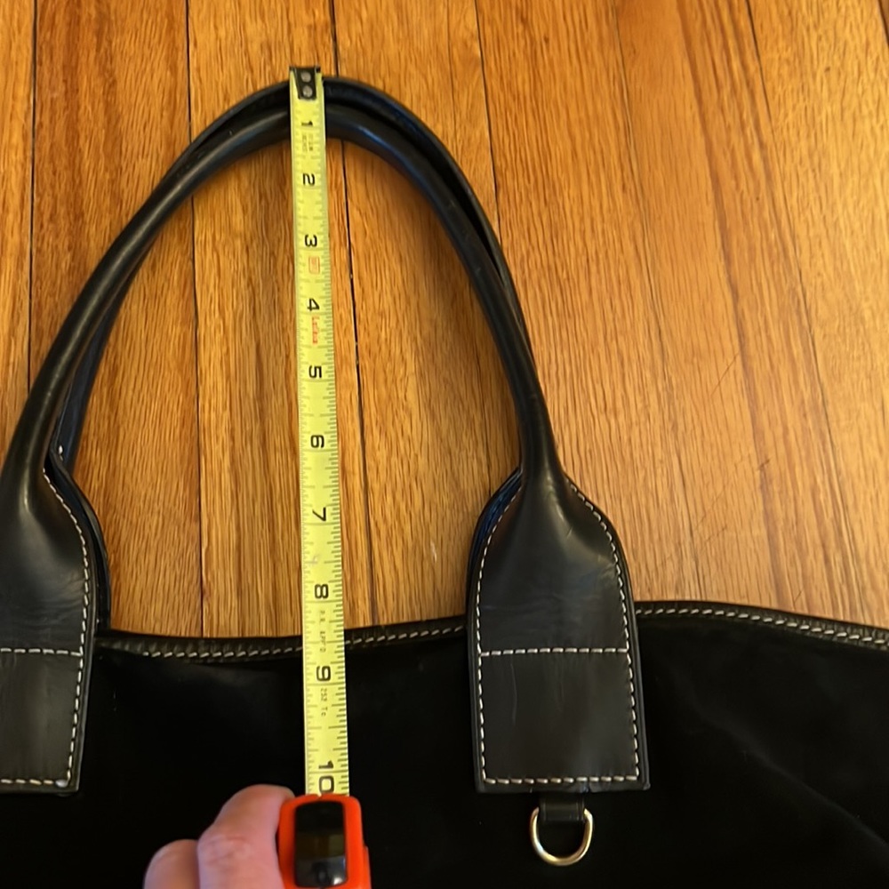 Vintage Black Suede Dooney and Bourke Tote Bag in Nice Vintage Used Condition đź’• - Picture 5 of 9